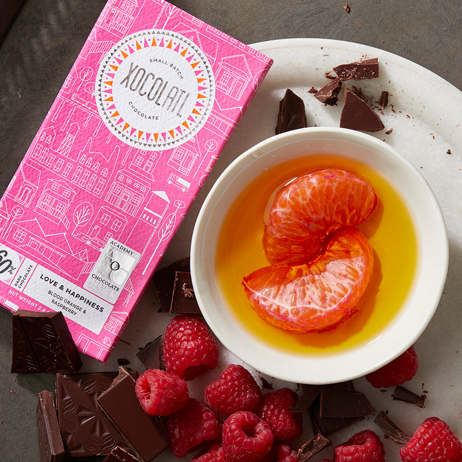Xocolatl - Love & Happiness Dark Chocolate Raspberry Bar