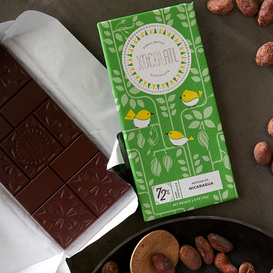 Xocolatl - Matagalpa, Nicaragua, 72% Dark Chocolate Bar