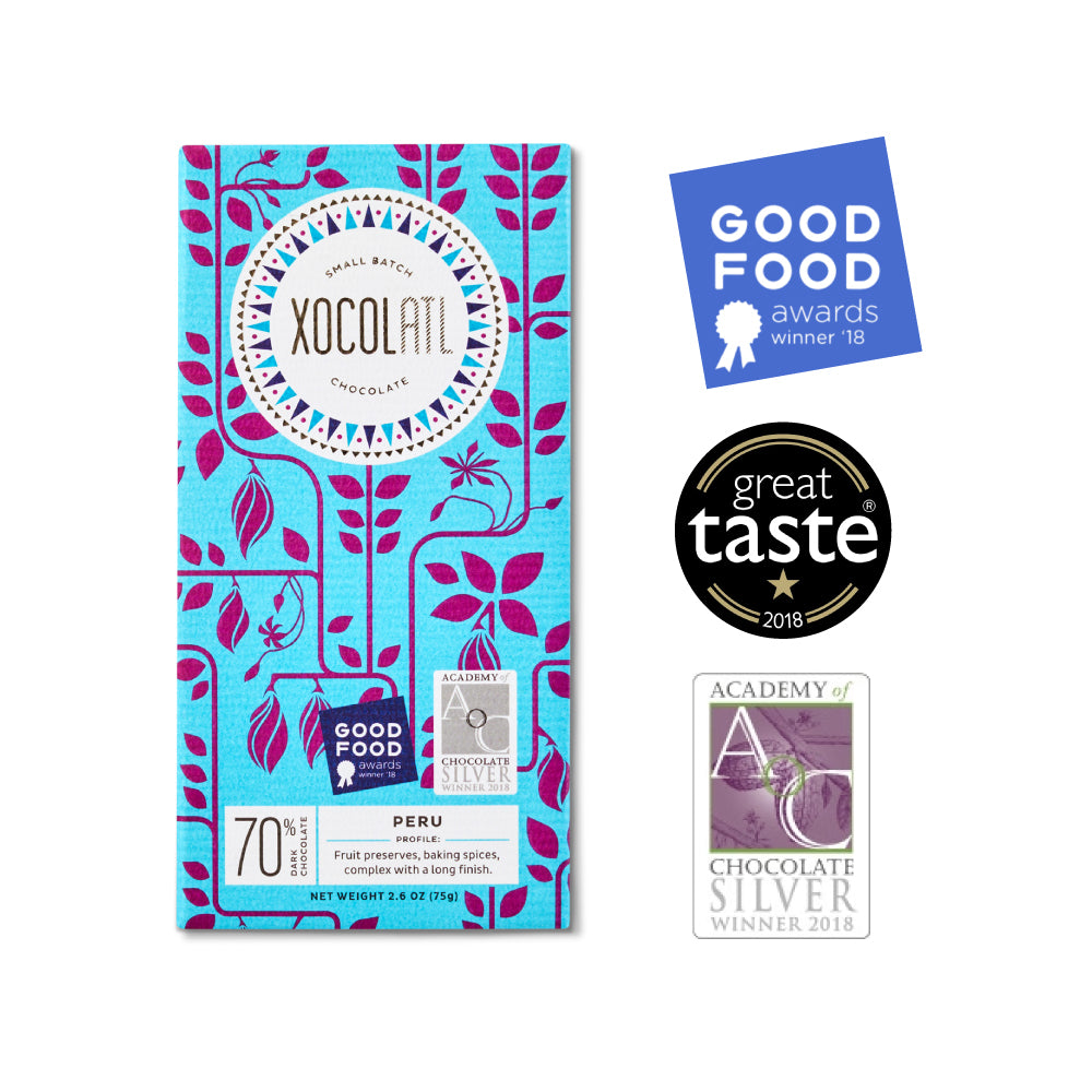 Xocolatl - San Martin De Pangoa, Peru 70% Dark Chocolate Bar