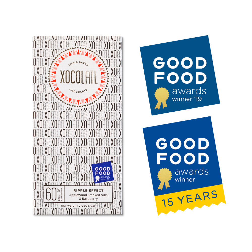 Xocolatl - Ripple Effect Sweet & Smoky Dark Chocolate Bar