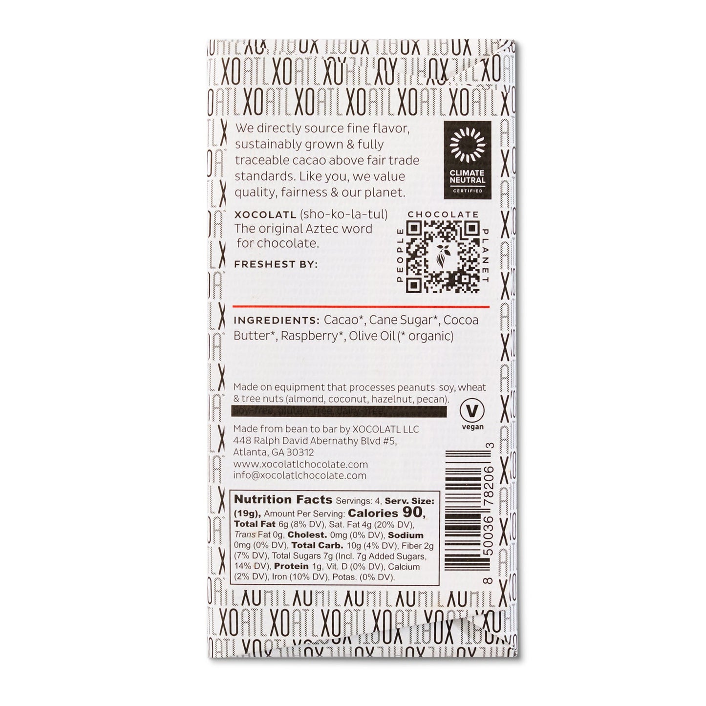 Xocolatl - Ripple Effect Sweet & Smoky Dark Chocolate Bar