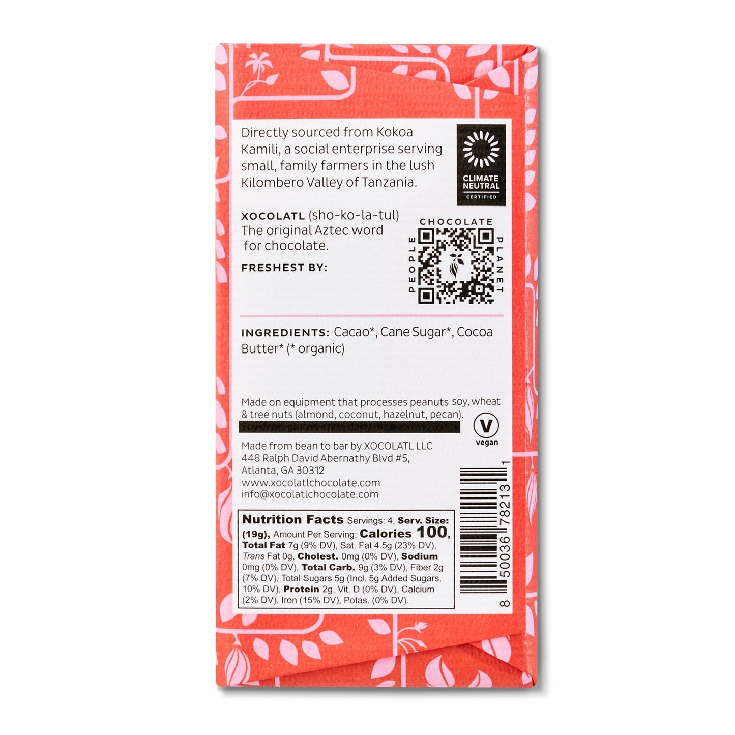 Xocolatl - Kilombero Valley, Tanzania 73%